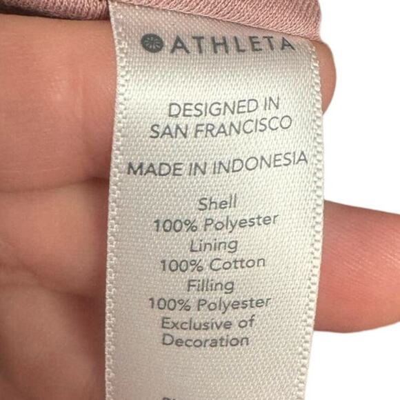 Athleta Ritual Jacket Hoodie Full Zipper Faux Fur Dogwood Mauve Pink Size Small - Picture 8 of 10